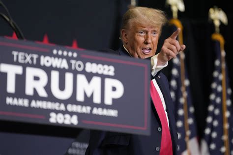 Trump says ‘no way’ Iowa votes against him as he flubs city’s name during state campaign stop